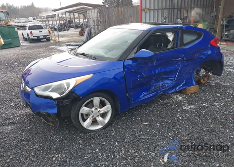 2014 Hyundai Veloster Base W/Black z USA, uszkodzony, nr VIN KMHTC6AD5EU199471